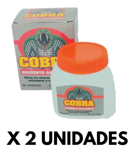 Gel De Cobra Analgesico 185gr 2 Unidades