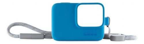 Funda de silicona con cordón, funda para GoPro, Acsst-002, color azul