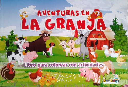 Super Libro De Aventuras Para Colorear Actividades Granja