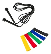Comprar Kit Corda Pular Pvc E Mini Band Elásticos Treino Funcional