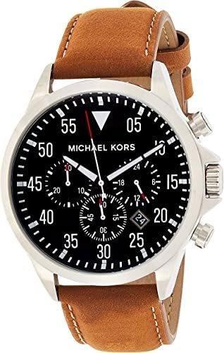 Michael Kors Reloj Gage Marrón Mk8333 Para Hombre, Marrón,