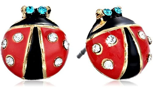 Betsey Johnson Mujer Mariquita Studs