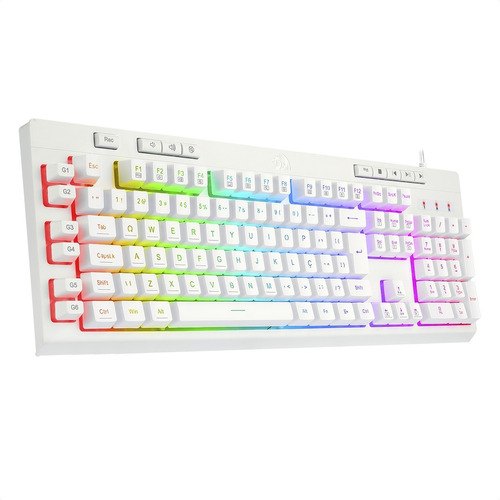 Teclado Gamer Redragon Shiva K512w Rgb Multimedia / 6 Macros