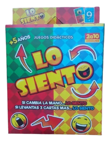 Reino Toys Juego De Cartas Didácticas Lo Siento +5años