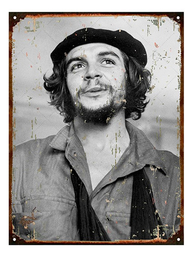 Cartel De Chapa Vintage Che Guevara Revolucion M008