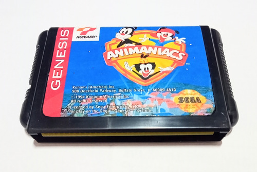 Cartucho Juego Animaniacs Sega Genesis 16 Bits