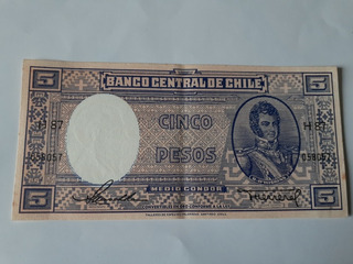 7  Billetes Chile 5  Pesos Maschke Herrera Correlativos 
