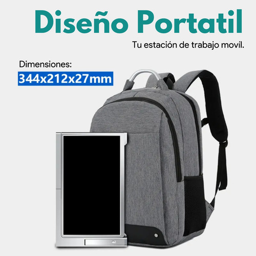 Doble Monitor Para Laptop Portátil 13,3'' 1 Cable 2 Pantalla