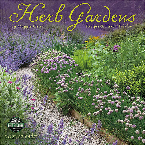 Book : Herb Gardens 2023 Wall Calendar Recipes And Herbal..