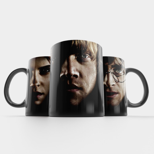 Imagem 2 de 6 de Caneca Harry Potter Preta Personalizada Com Nome Presente