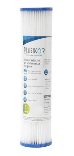 10filtros Plisados Purikor Pkcpl2.5x10x1 1micra