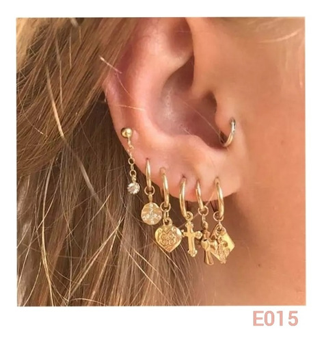 Conjunto Ear Cuff Caravanas