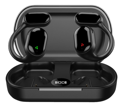 Fones de ouvido Bluetooth esportivos sem fio Xg33, sem cor de ouvido, preto