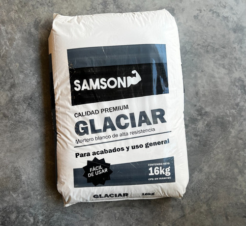 Cemento Blanco Nacional Samson Saco 16kg / Calidad Premium 