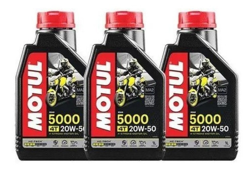 Óleo Moto 3l Motul 5000 20w50 Honda Yamaha Suzuki Kawasaki