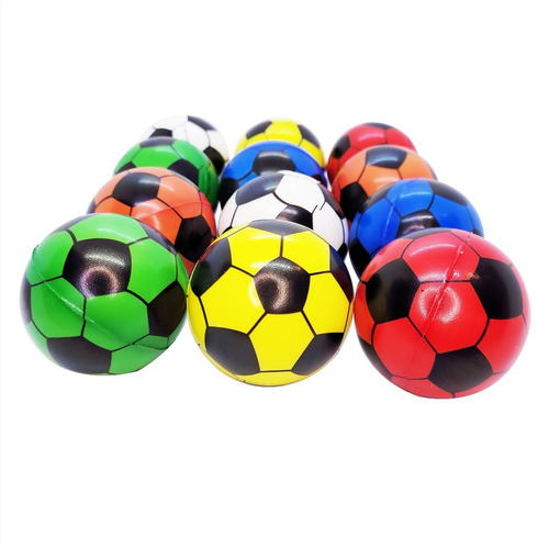 Pelotas Pelotita Antistress Futbol Souvenir 63 Mm 12 Und.