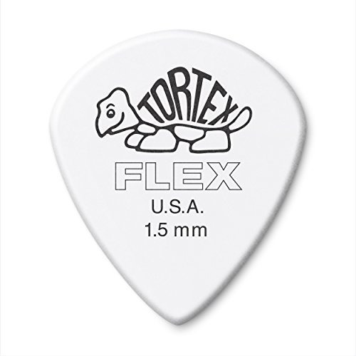 Dunlop Tortex Flex Jazz Iii, 1.5mm, Puas Blancas Para Guita