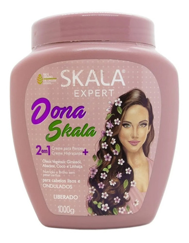 Mascara Dona Nutritiva Crema De Peinar Skala Vegana X 1000g