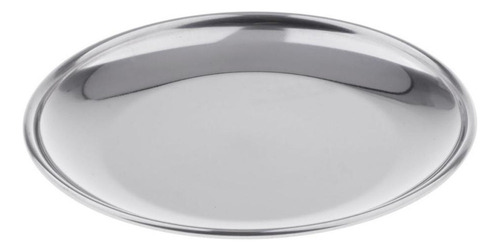 4 Set De Platos Modernos De Acero Inoxidable 14cm 4 Piezas