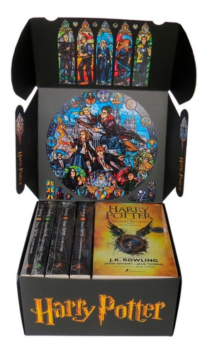Imagen 3 de 7 de Colección Harry Potter 13 Libros Con Caja + Regalos Físicos