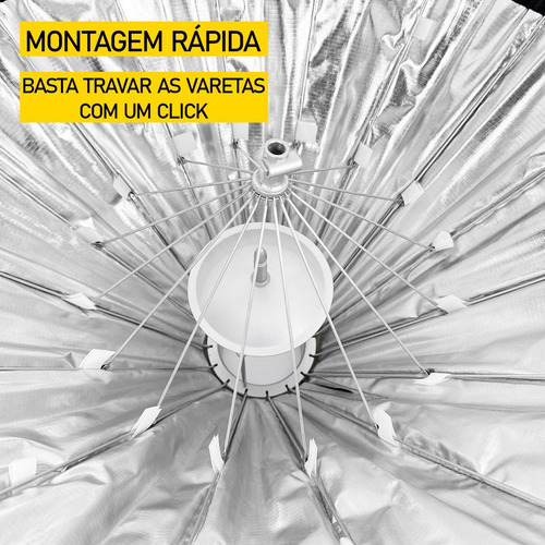 Softbox Beauty Dish 105cm Com Colmeia Greika Bowens + Bolsa