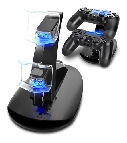 Base Cargador Doble De Controles Mandos Para Ps4 Playstation