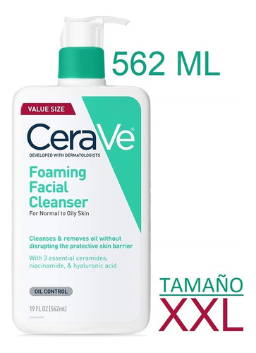 Cerave Foaming Facial Cleanser - 562 Ml - Limpiador Facial