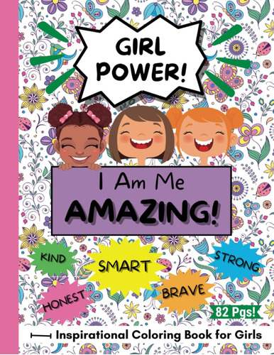 Libro: Inspirational Coloring Book For Girls: Girl Power Col