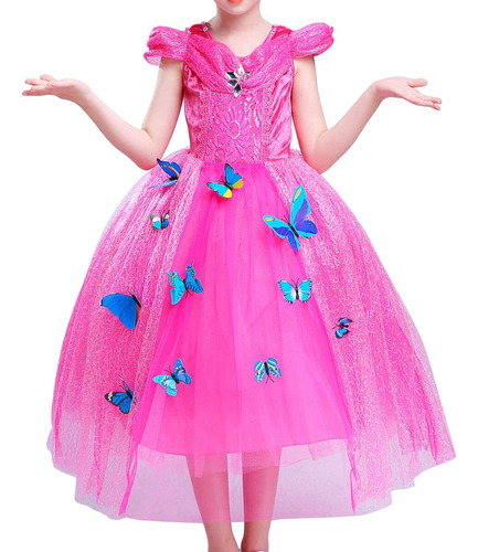 Loel Vestido De Princesa Para Niñas, Disfraz De Aurora, Ve.