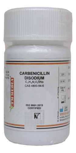 Carbenicillin Disodium Envase Con 1 Gr. Tm Media