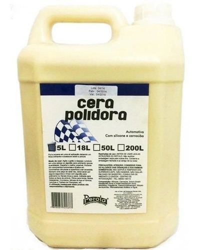 Cera Polidora Perola 5litros