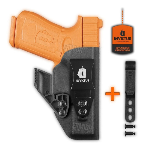 Coldre Velado Kydex Invictus Glock G17 G22 Standard Iwb
