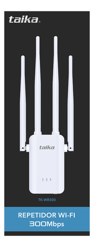 Repetidor Wifi Taika 300 Mbps 2.4 Ghz Blanco