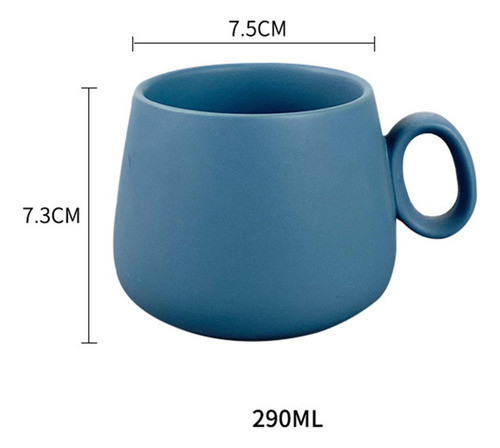 Taza De Café De Gres Hecha A Mano Con Diseño De Mango