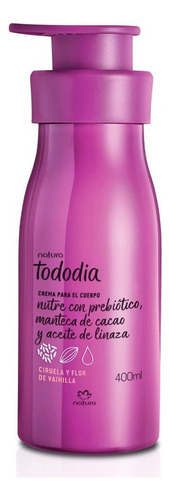 Natura Hidratante Corporal Tododia Crema Fragancia Ciruela Y flor de Vainilla De 400 Ml