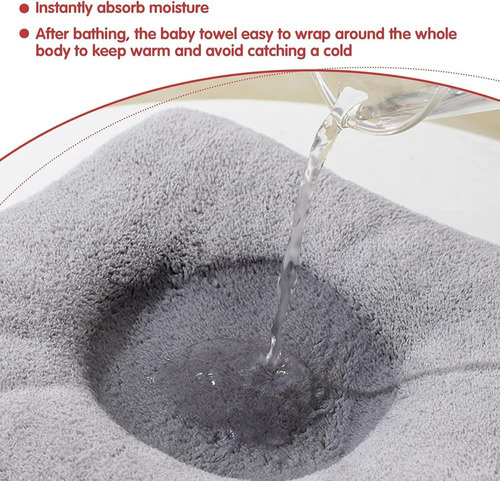 Bonita Toalla De Baño Con Capucha Bebes Durable Cómoda