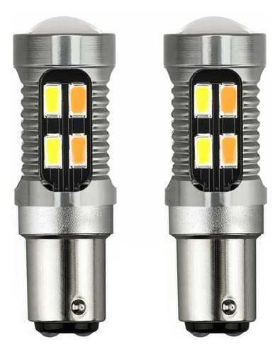 2 Bombillas Led De Doble Color 1157 Bay15d P21/5w 5630 20smd