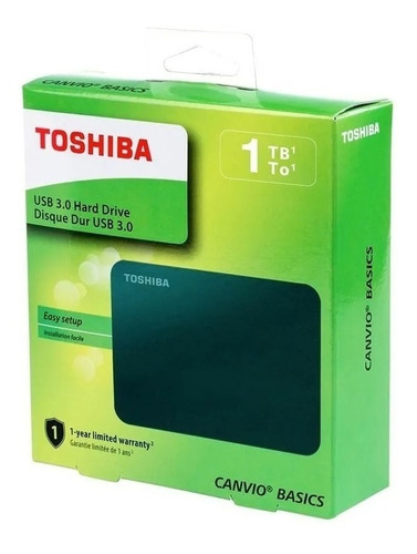 Disco Duro Externo 1tb Toshiba Canvio Usb 3.0 + Estuche 