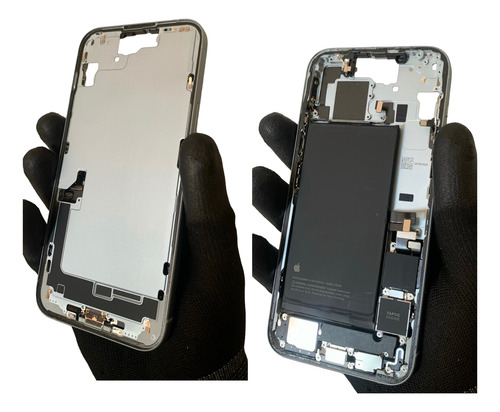 Carcaça Aro Do Meio Para iPhone 15 Plus Original Retirado
