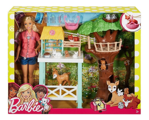 Barbie Muñeca Set Juego Rescate Animal Envio Gratis