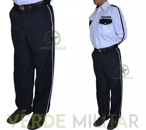 Pantalon De Vestir Con Franja Para Policía Vigilante Seguridad Privada  Uniforme Guardia Operativo Velador