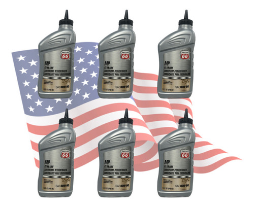 (6pzas) Aceite Para Transmission Manual Y Engranajes. 80w-90