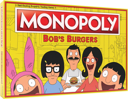 Juego De Mesa Monopoly Bobs Burgers | Juego Temático De Mono