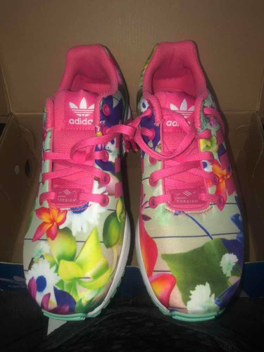 Tenis Zx Flux Flores. Originales Y Nuevos. | Envío gratis