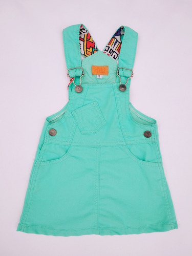 Jumper Tiki Jeans Verde Agua Niña Infantil Talles 2 Al 12