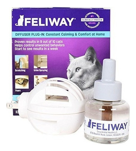 Feliway Ceva Animal Health C23830c Starter Kit Difusor 48 Ml