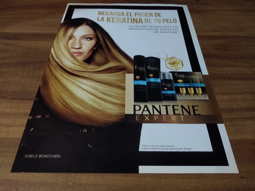 (ph211) Publicidad Gisele Bundchen * Pantene (Usado)
