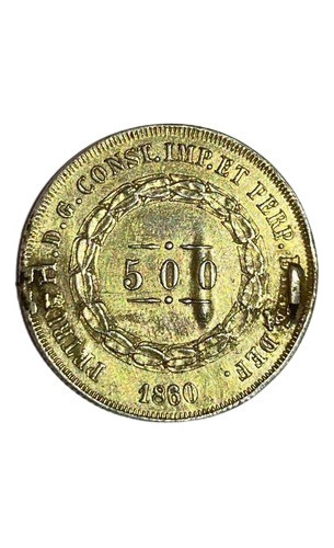 Antiga Moeda 500 Reis 1860 (Usado)