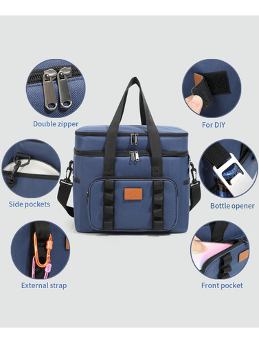 Bolso Cooler Térmico Multiusos 23l Triple Aislamiento