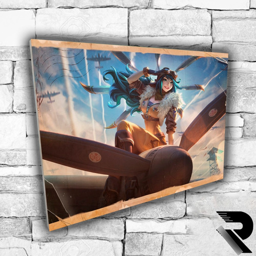 Cuadro De Irelia Aviadora | League Of Legends | 21x30cm